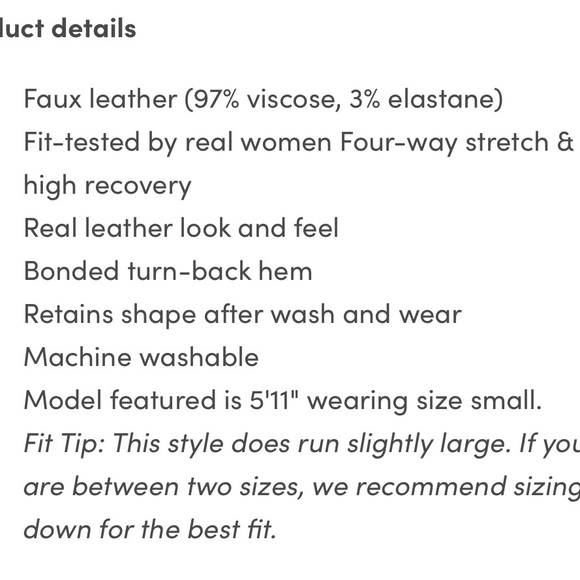 Commando faux leather cami dress small **new with tags** - Picture 5 of 6